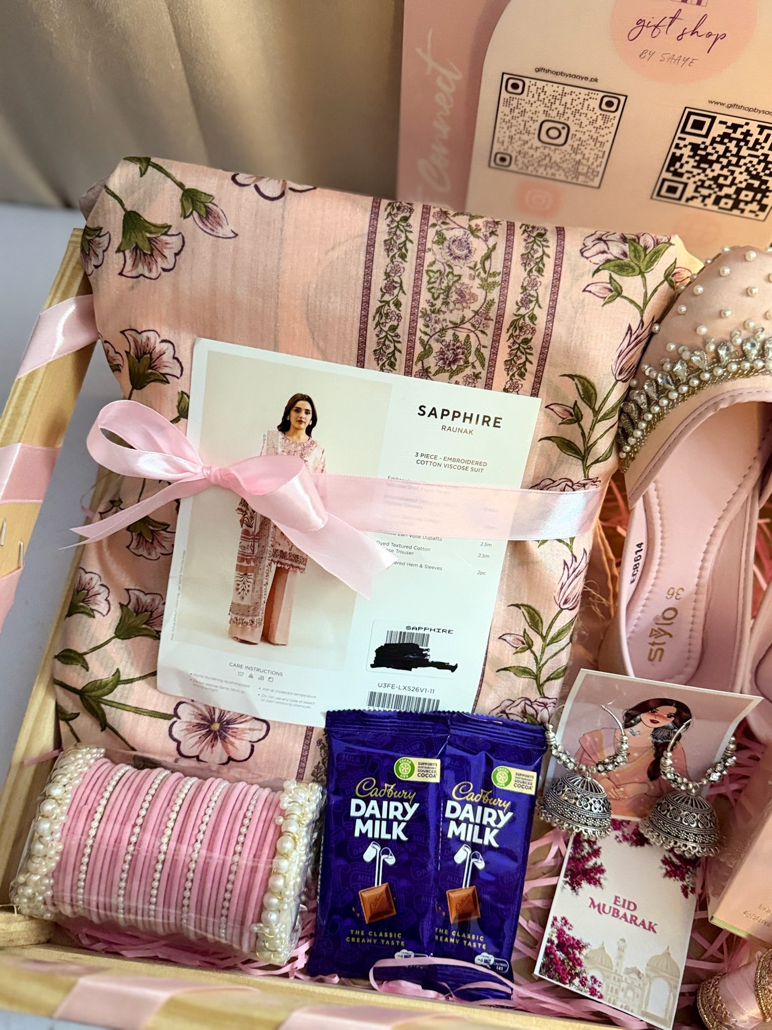 Pink Wooden Crate For Her