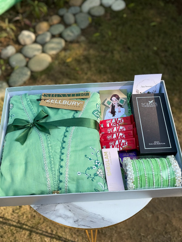 Green Giftbox For Her
