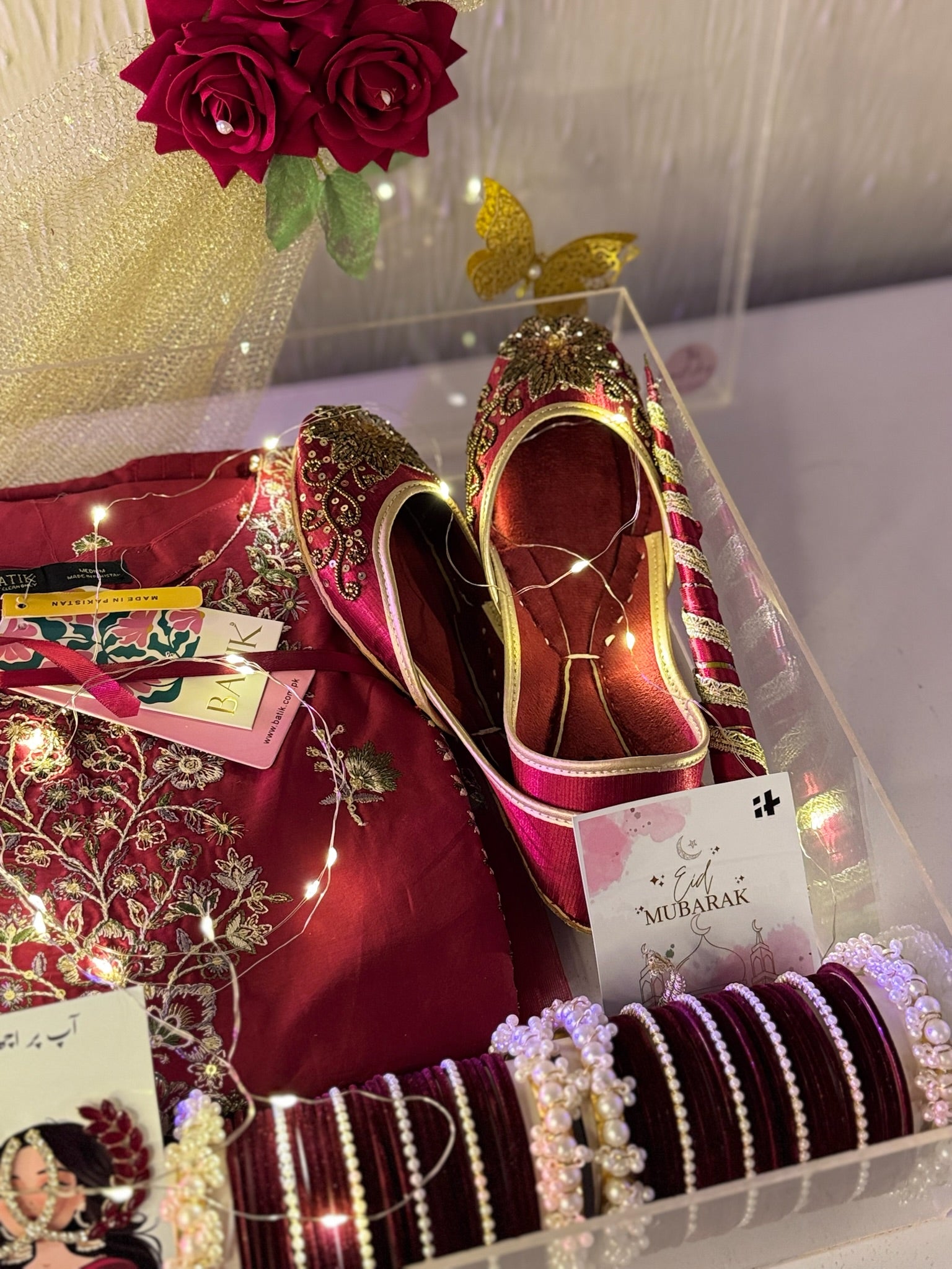 Red Theme Acrylic Box