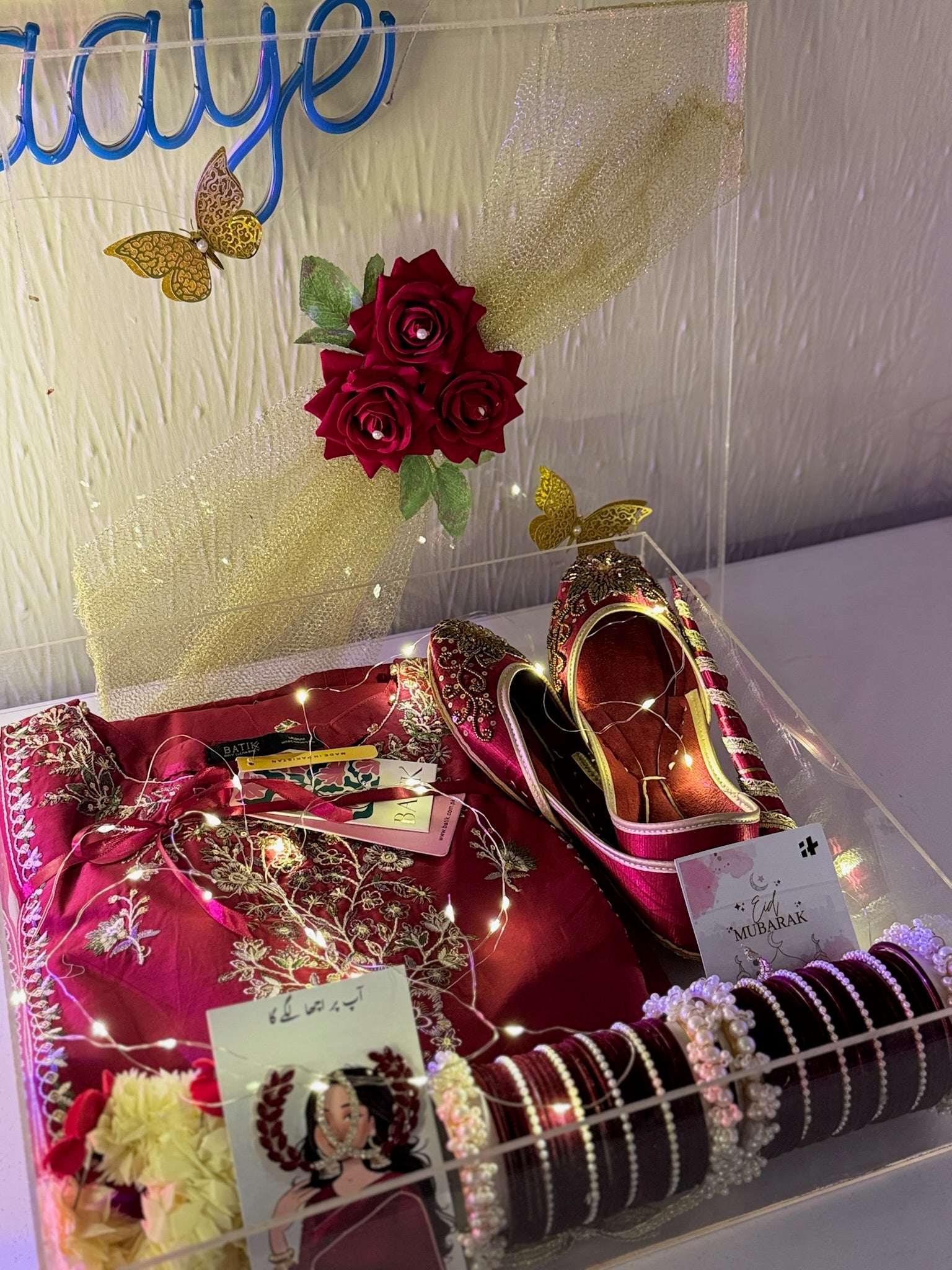 Red Theme Acrylic Box