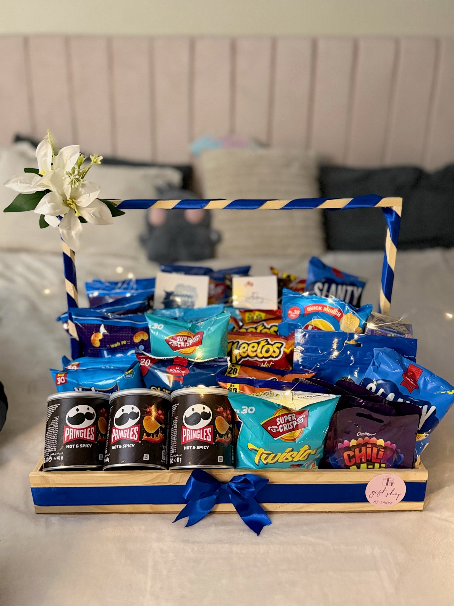 Blue Snacks Basket
