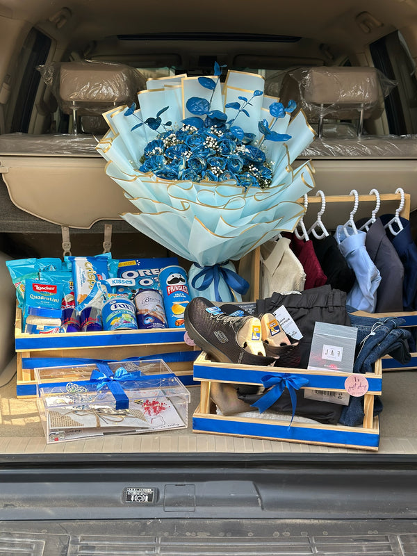 Premium Blue Hamper For Him