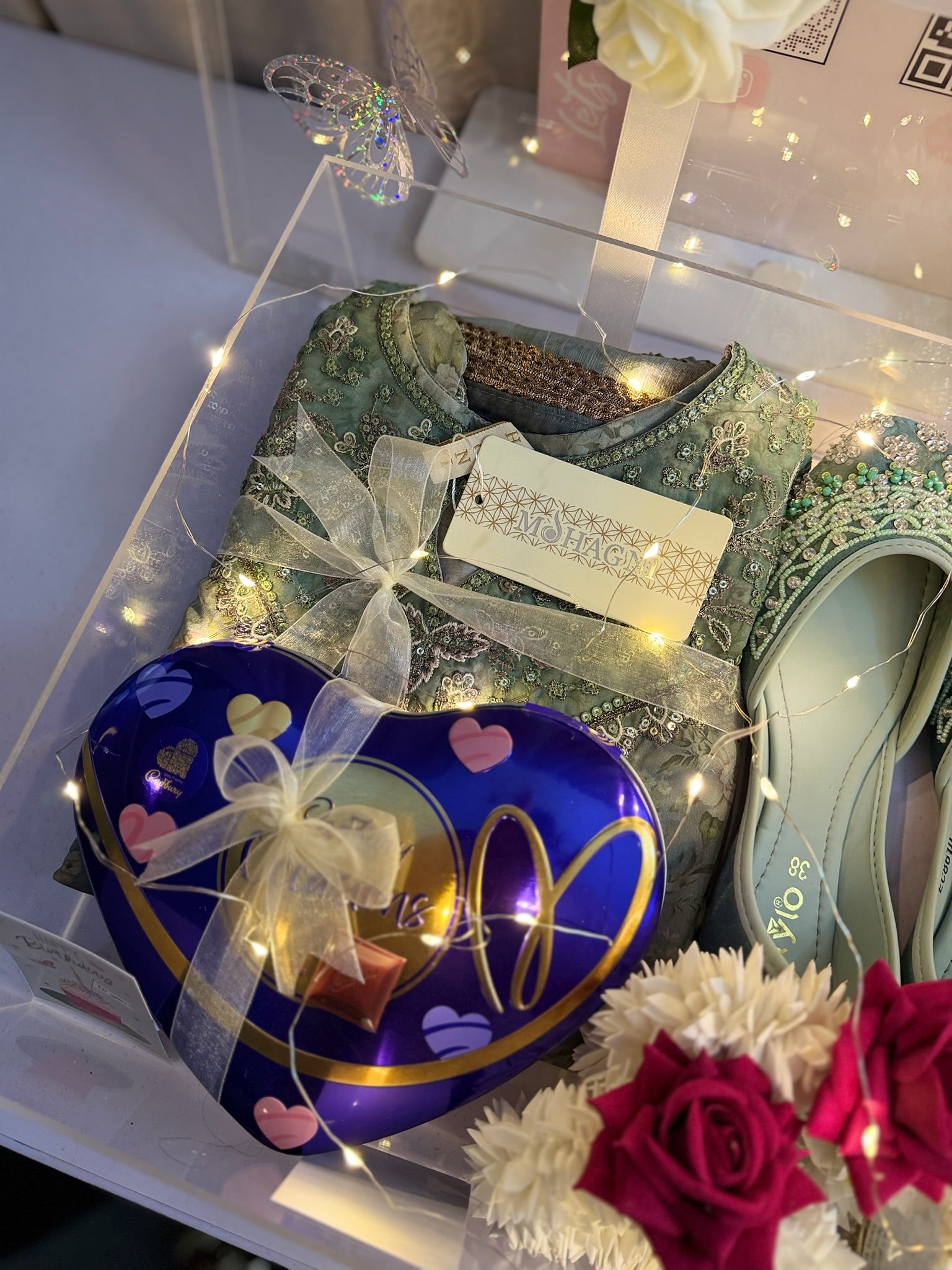 Green Acrylic Box For Her