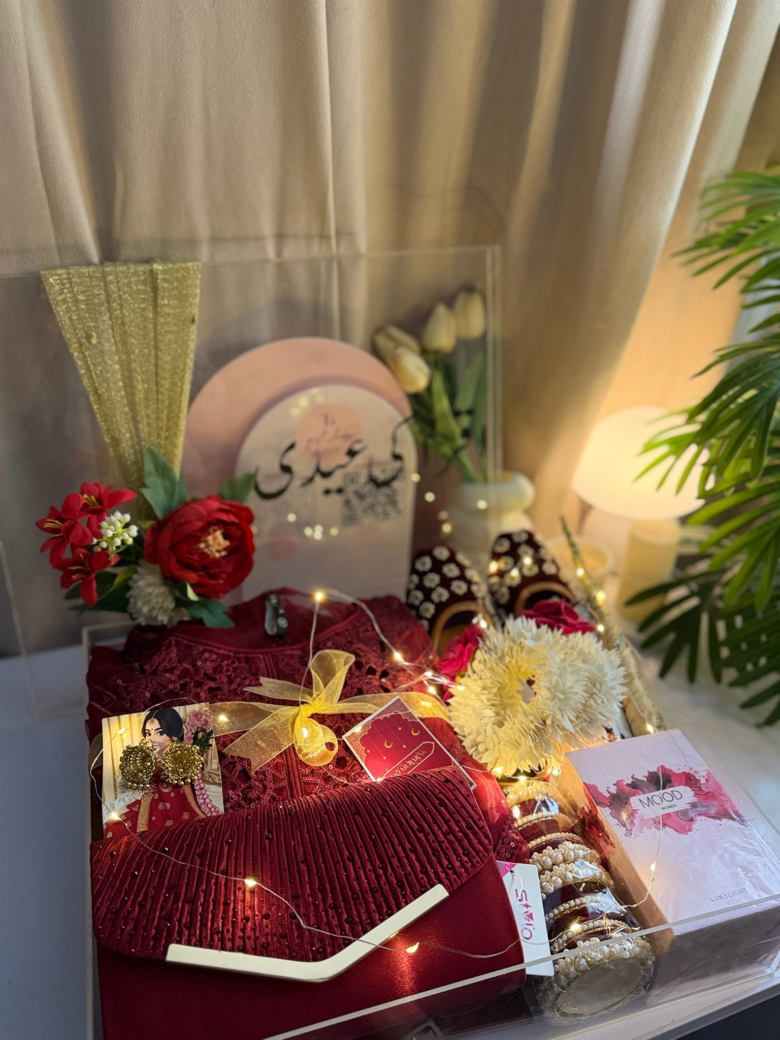 Maroon Acrylic Hamper