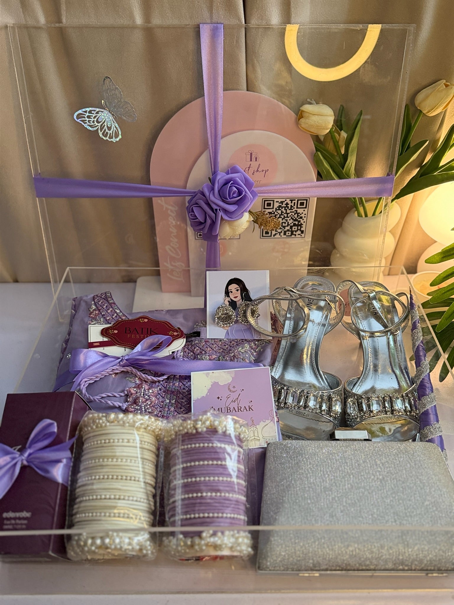 Lilac Acrylic Box For Her