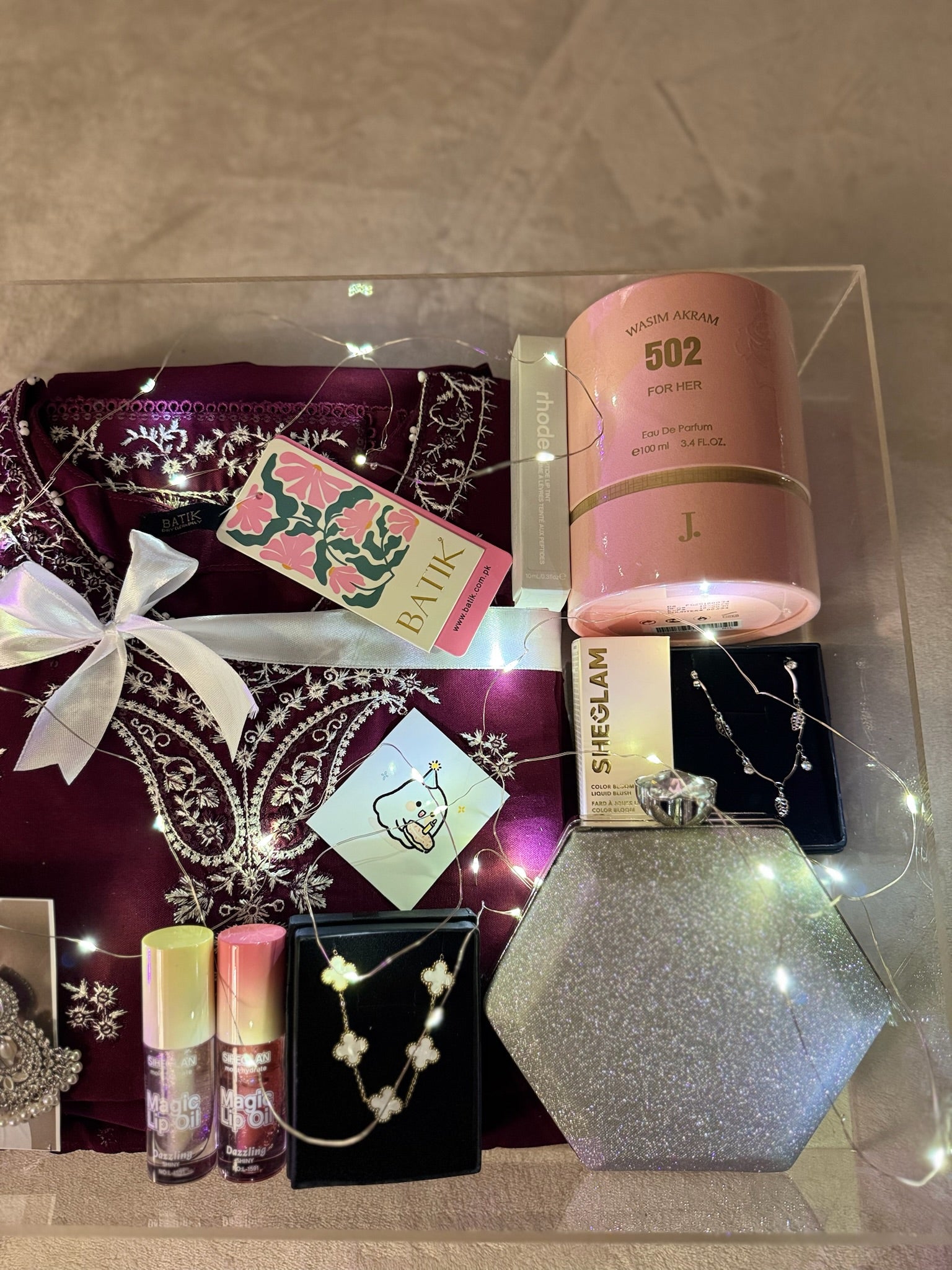 Acrylic Hamper For Her