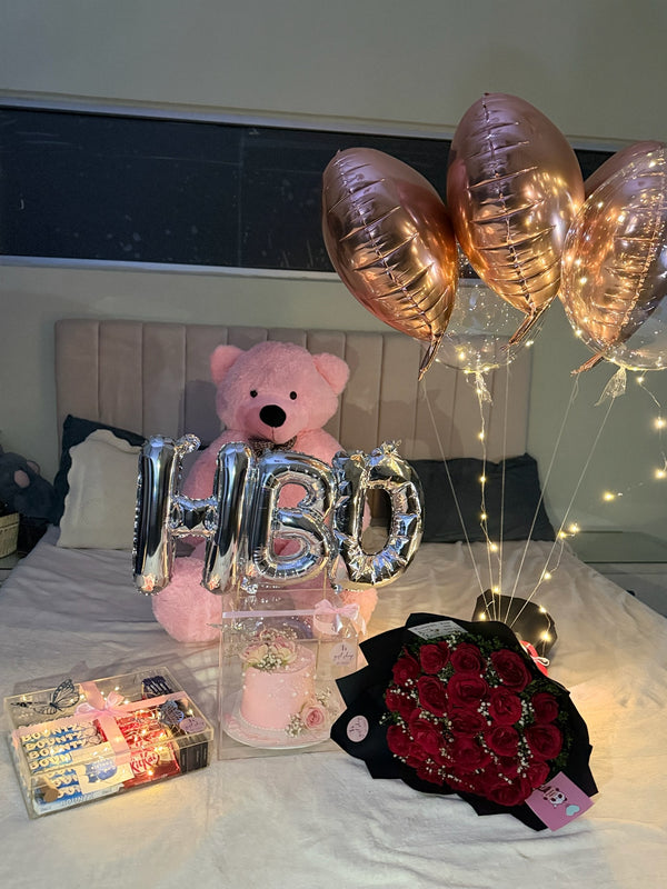 Pink paradise hamper