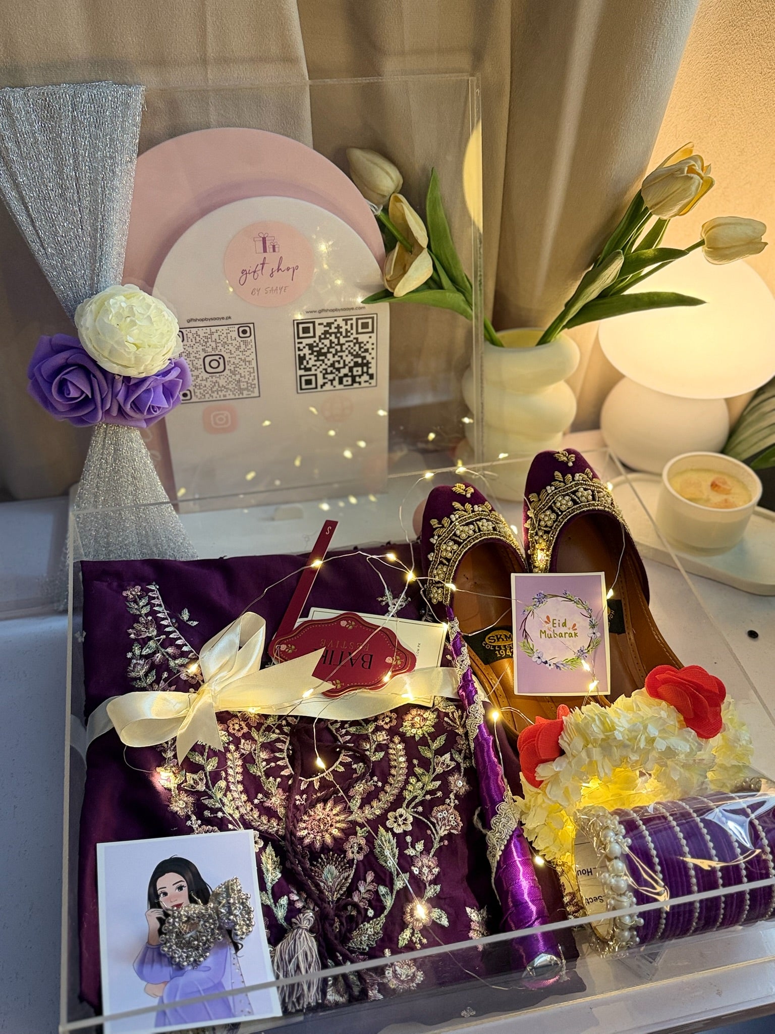Purple Acrylic Box For Her