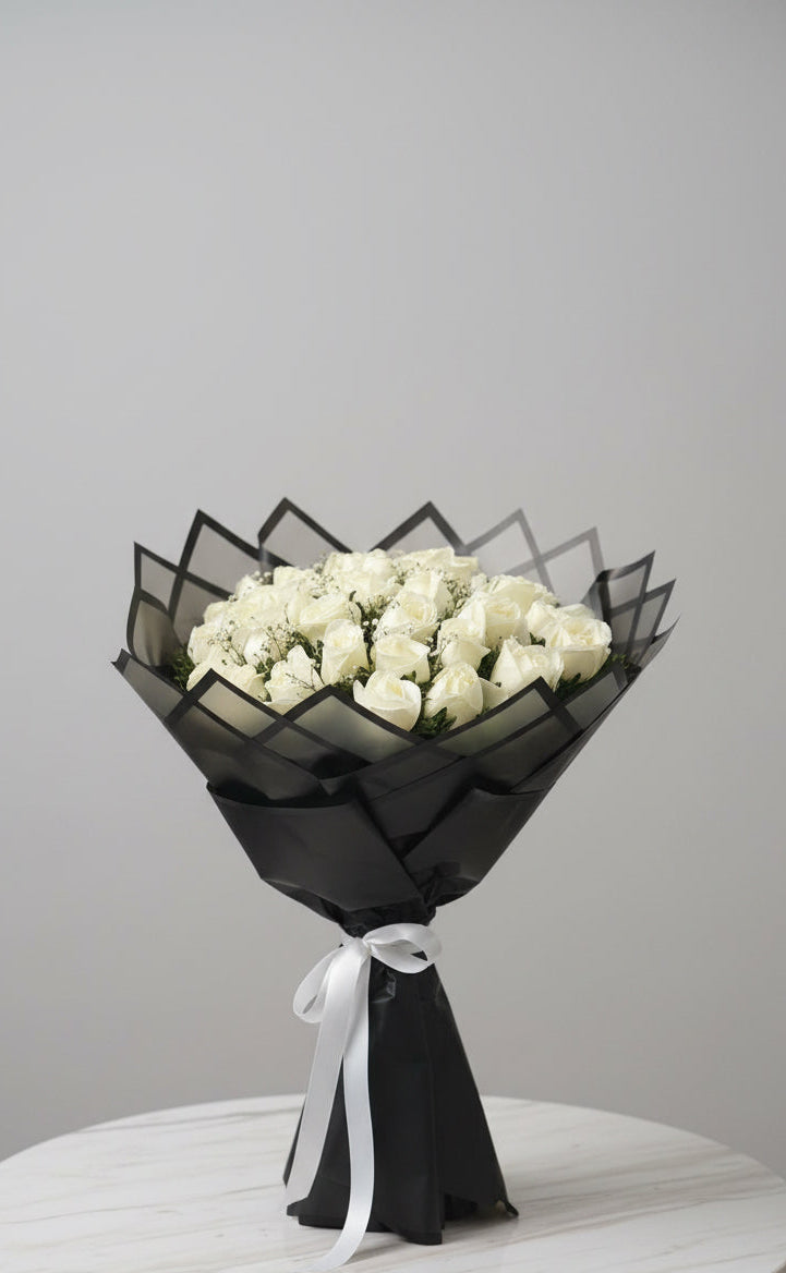White Roses Bouquet