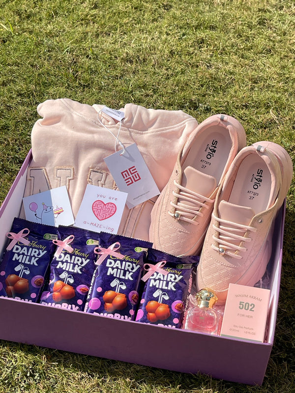Pink Hoodie Box For Her