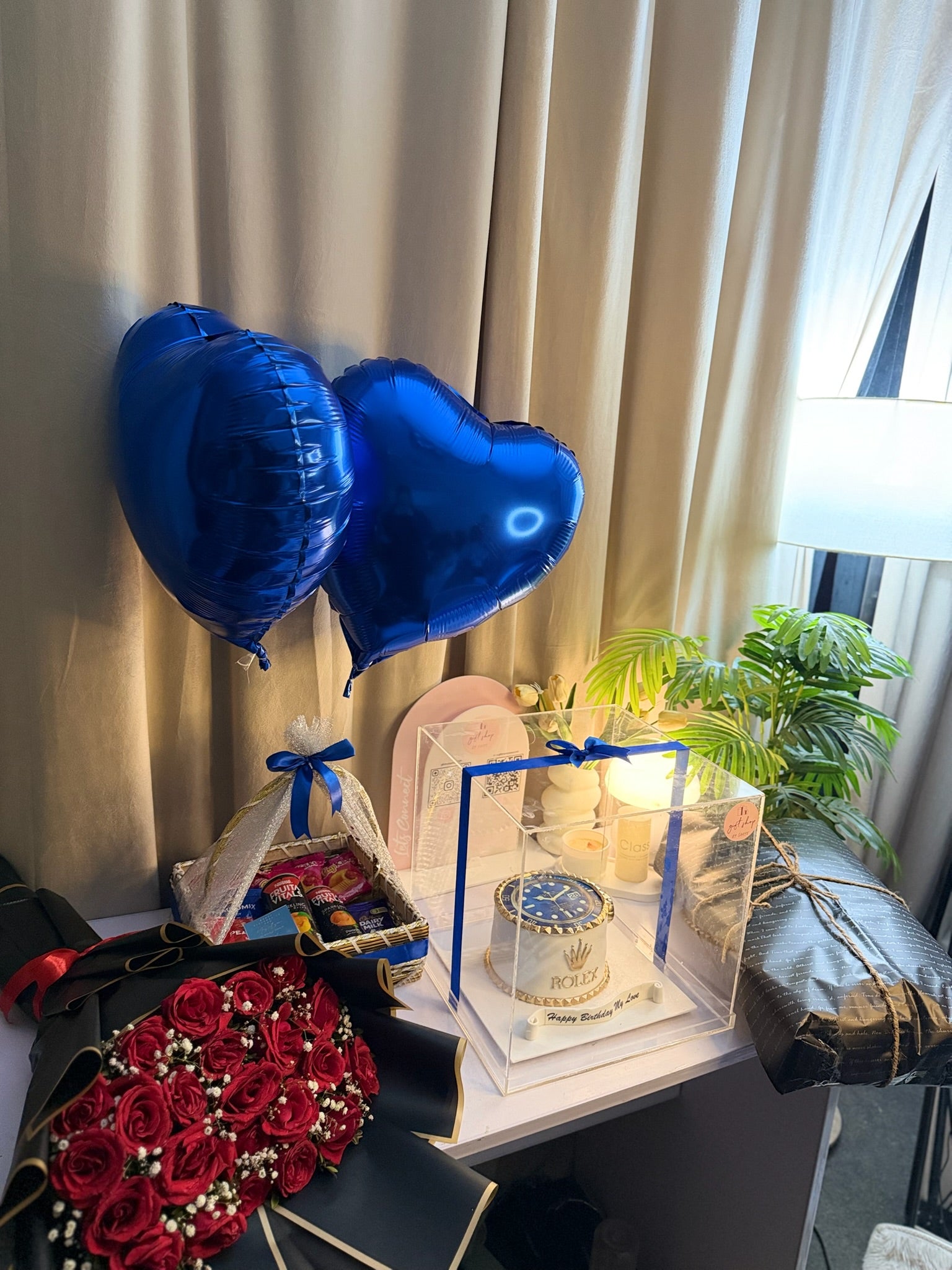 Blue Combo Hamper For Him