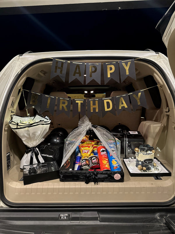Premium Black Theme Birthday Surprise For Him
