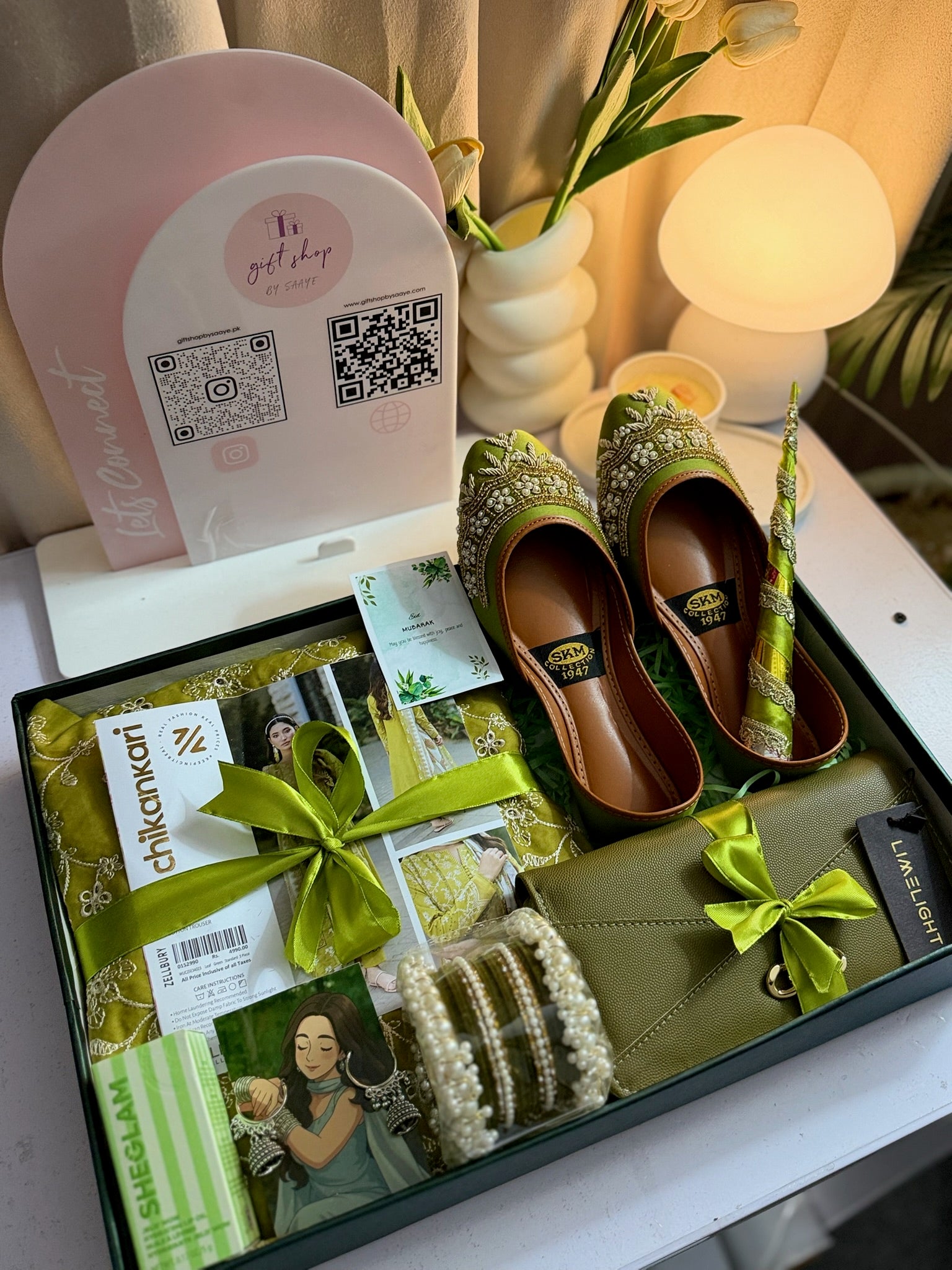 Olive Green Giftbox For Her