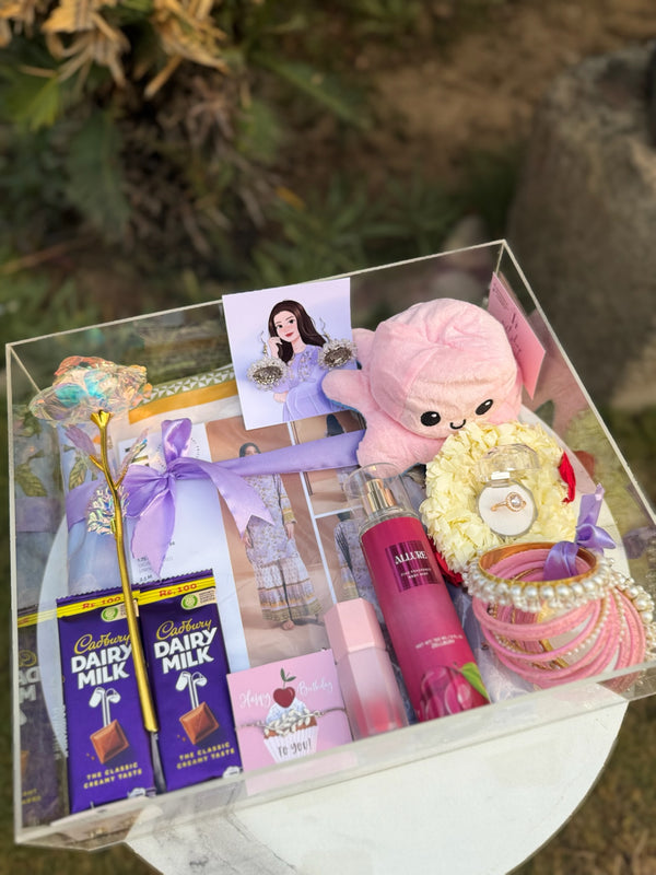 Lilac & Pink Acrylic Box For Her