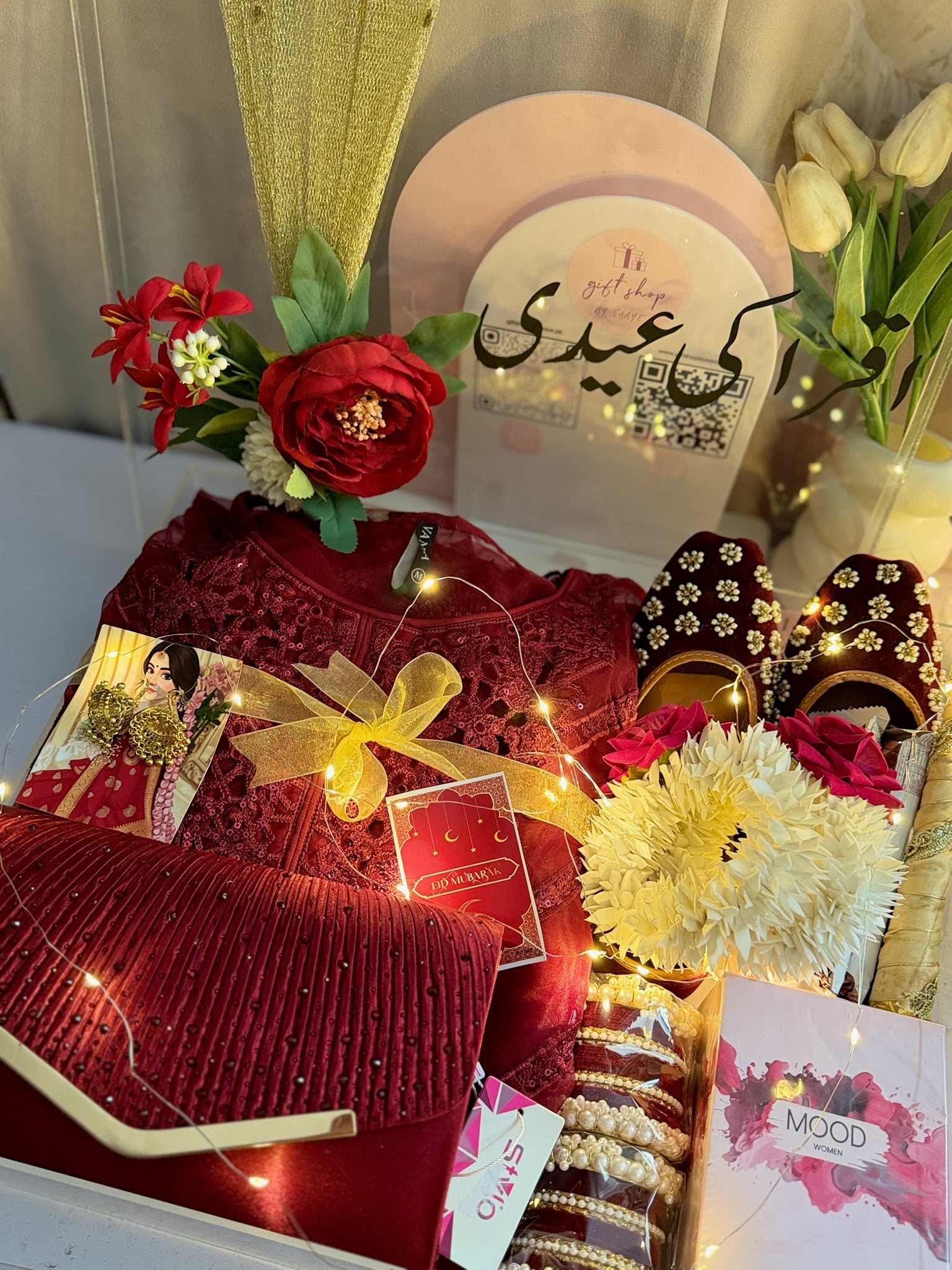 Maroon Acrylic Hamper