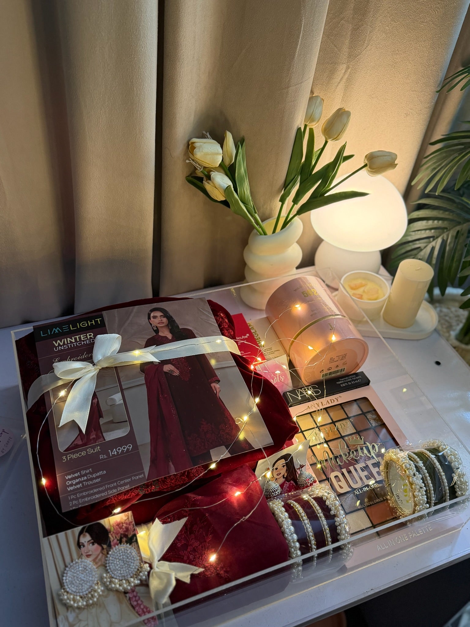 Premium Maroon Acrylic Box