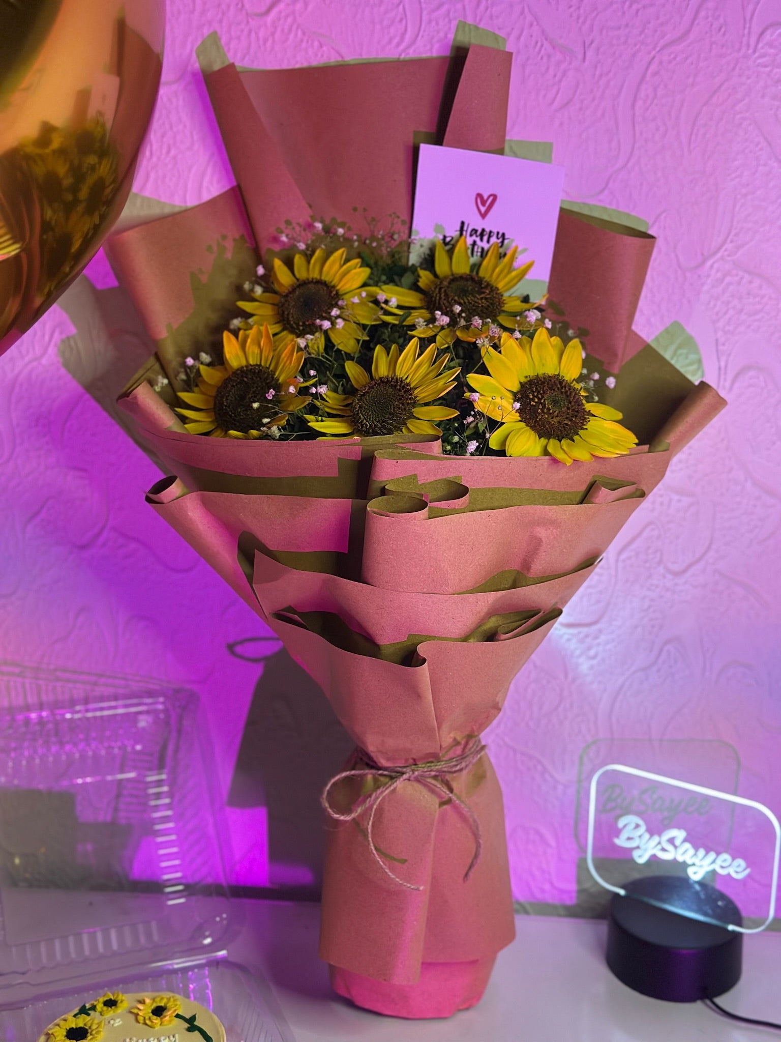 Sunflower Themed Midnight Surprise