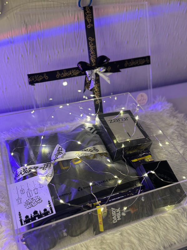 Black Theme Acrylic Giftbox For Him