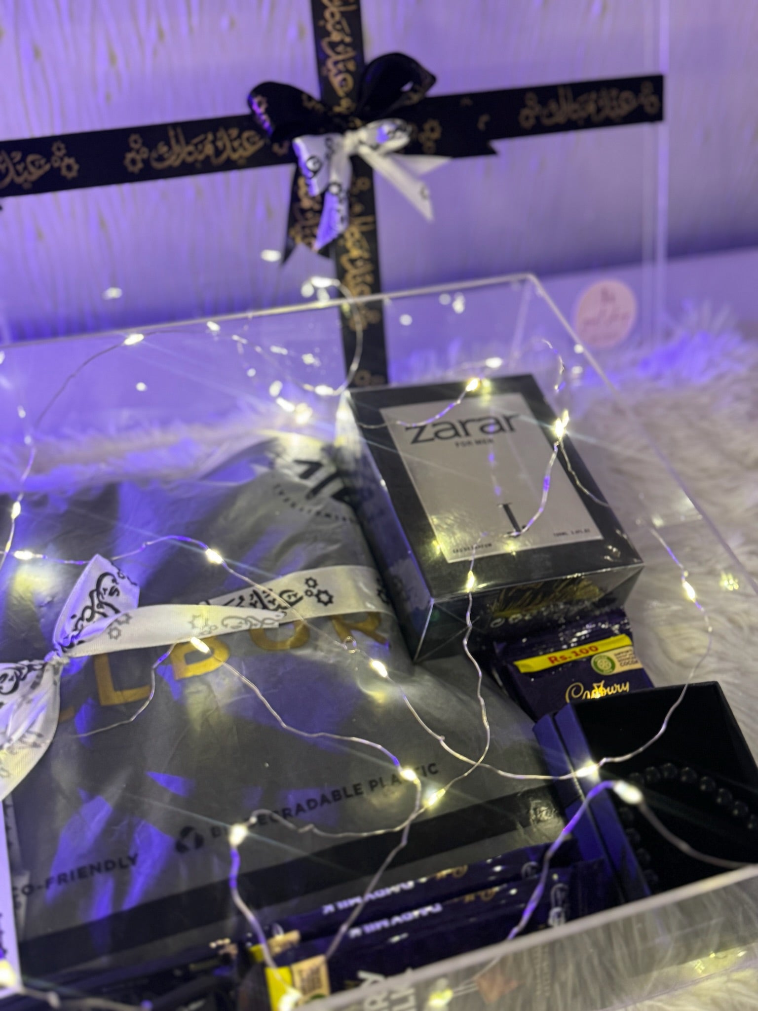 Black Theme Acrylic Giftbox For Him