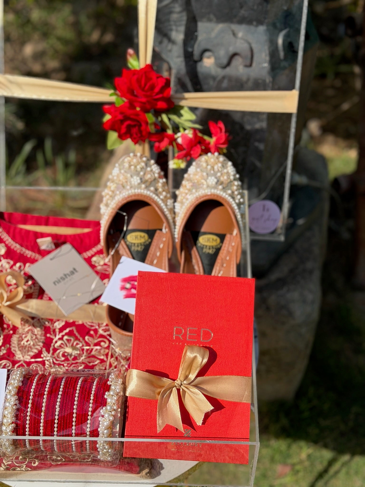 Red Theme Acrylic Box For Her