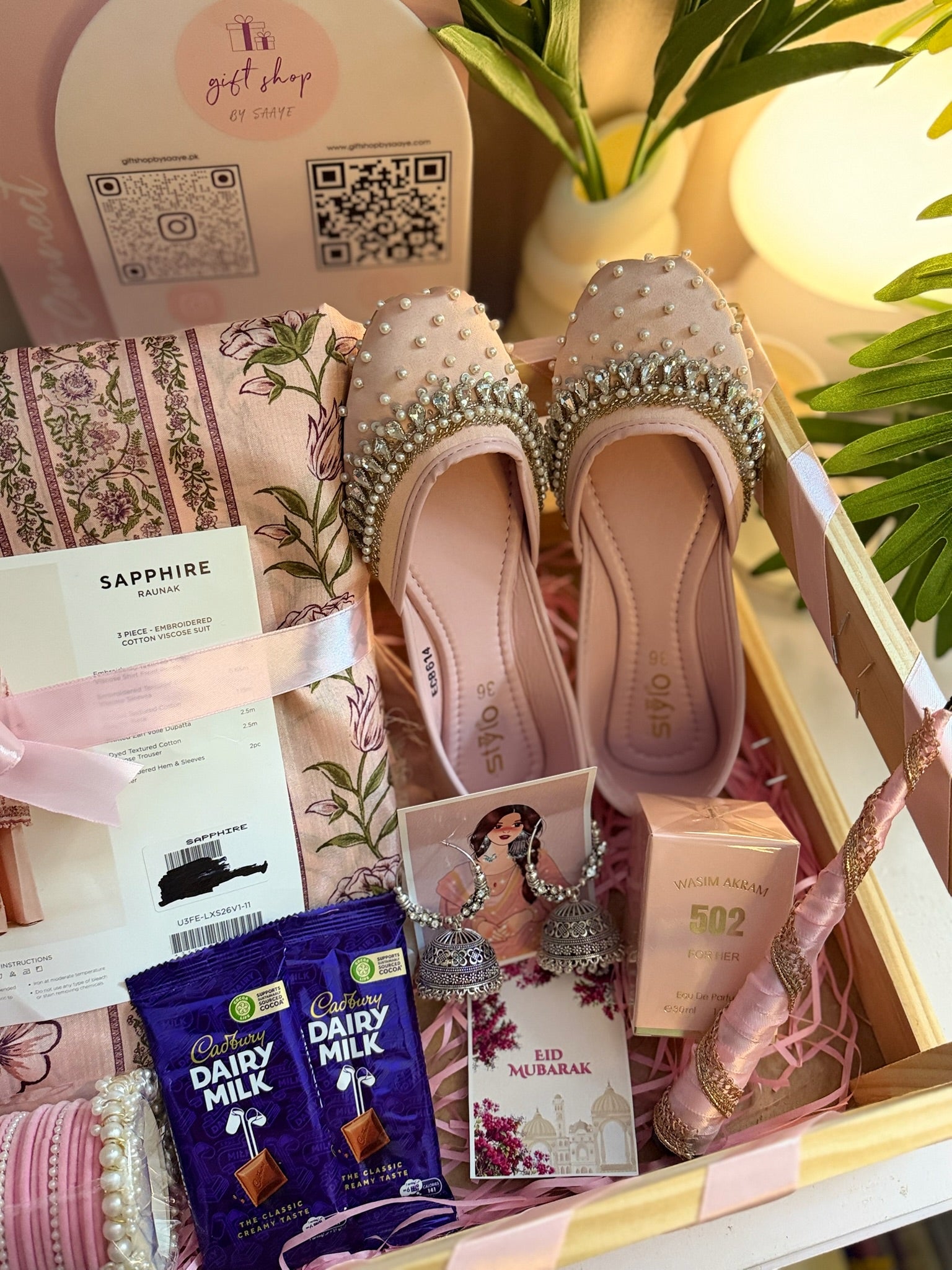 Pink Wooden Crate For Her
