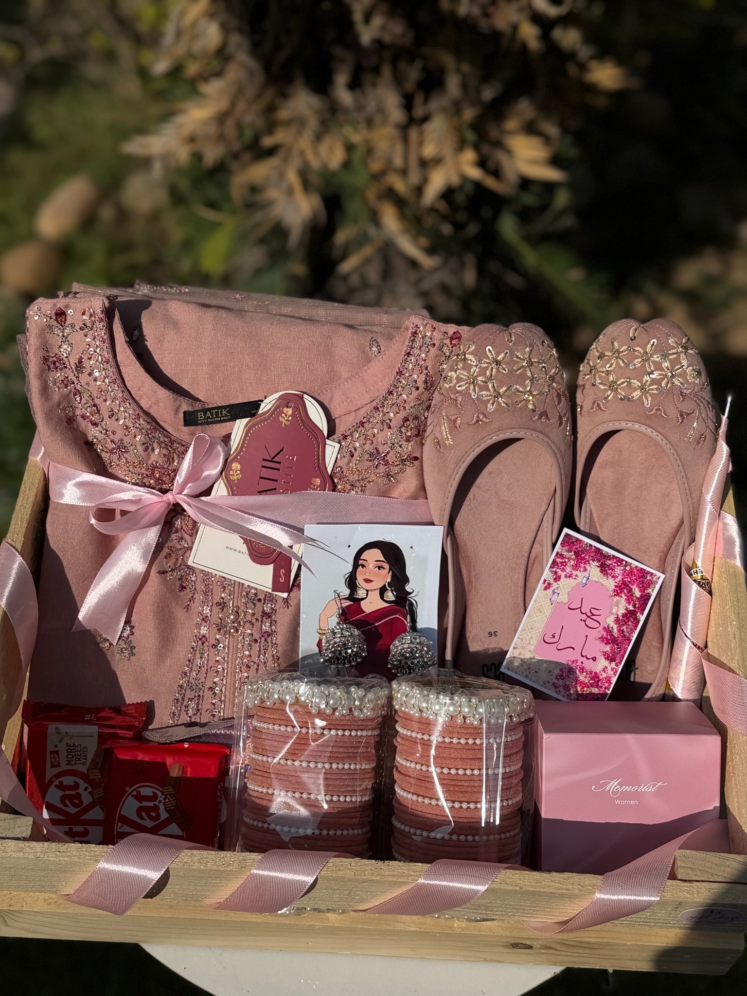 Pink Wooden Crate For Her