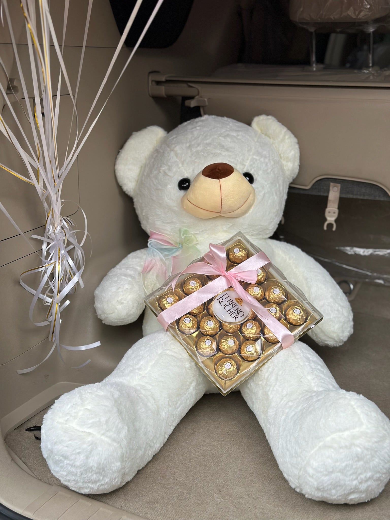Cake Balloons and Teddy Combo