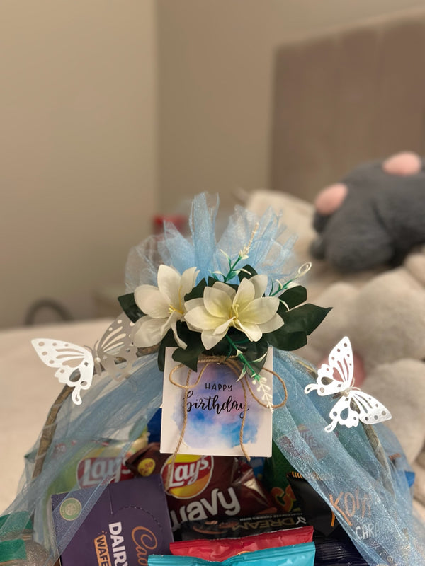 Blue Snack Basket