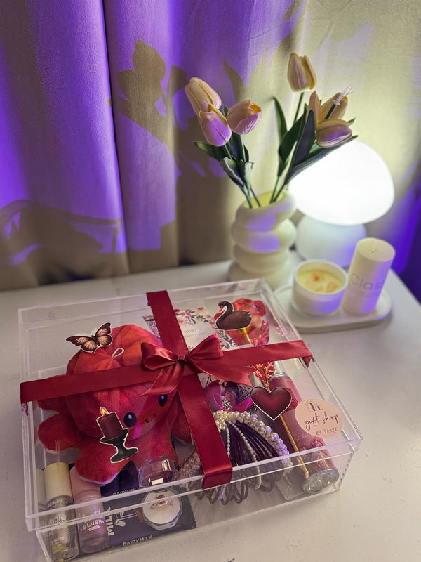 Minimal Red Acrylic Box For Her