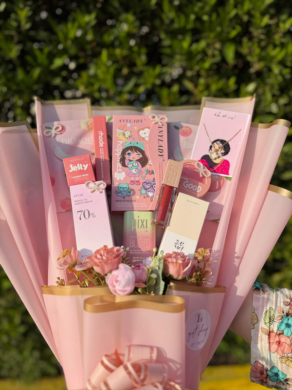 Pink Makeup Bouquet