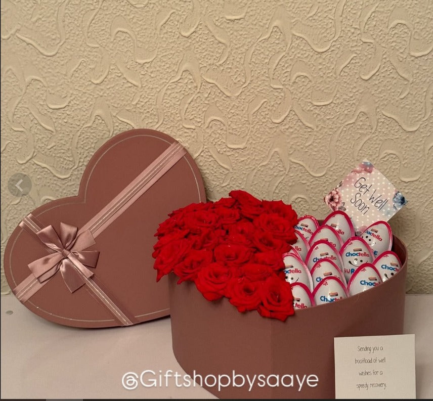 Enchanted Love Crate Chocolate and Flower Box