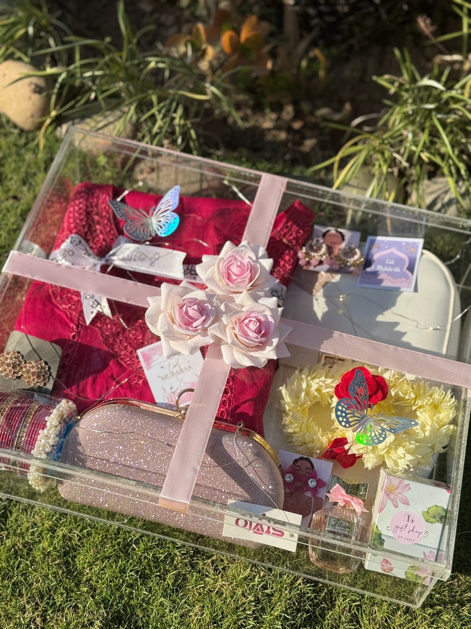 Premium Hot Pink Acrylic Box