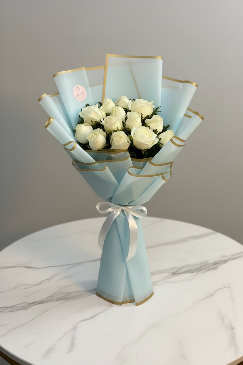 White Roses Bouquet