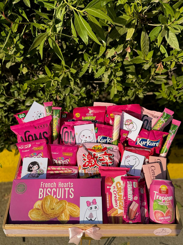 Pink Snacks Tray