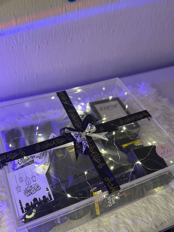 Black Theme Acrylic Giftbox For Him