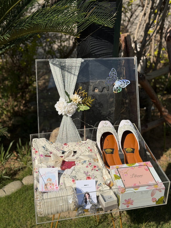 White Themed Acrylic Box For Her