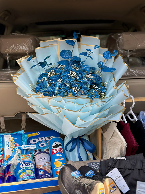 Premium Blue Hamper For Him