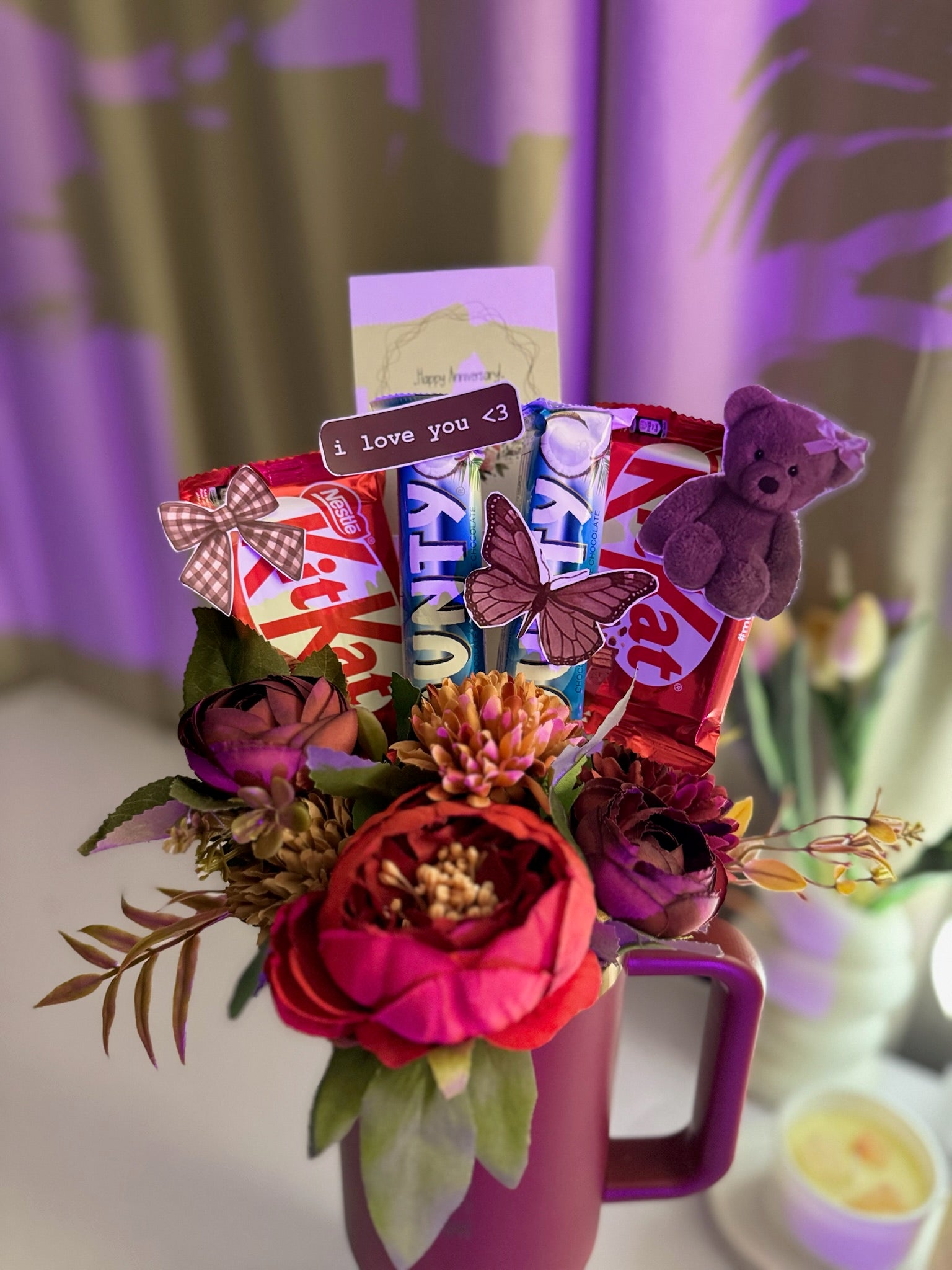 Maroon Stanley Bouquet