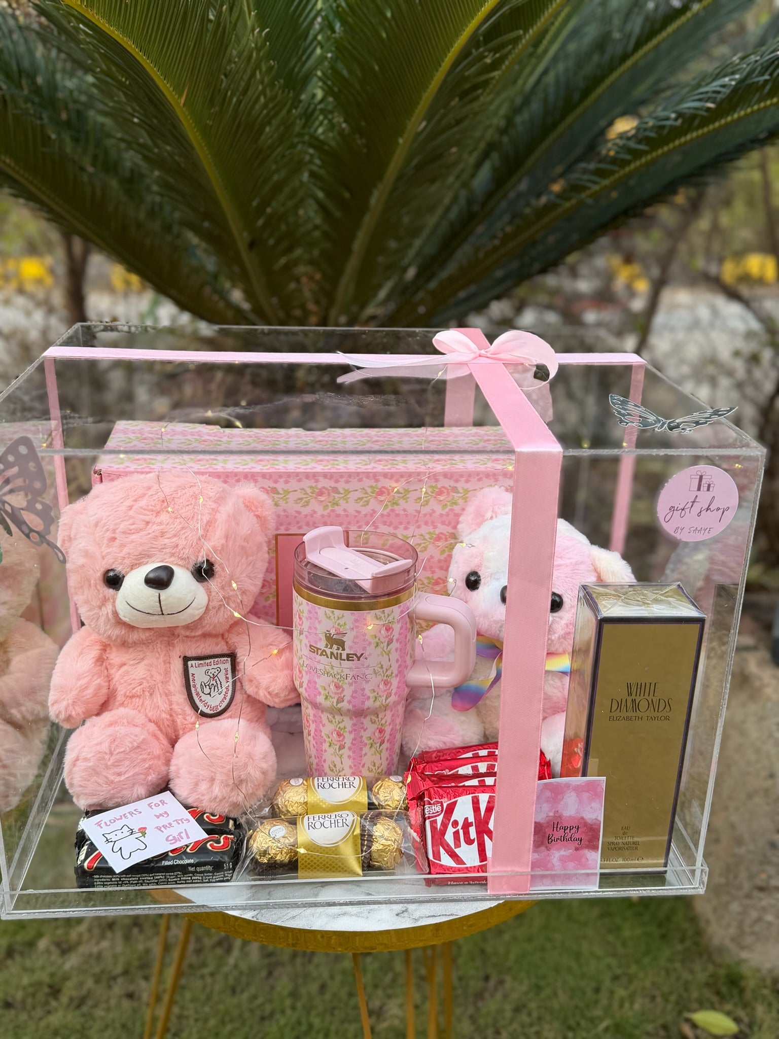 Premium Pink Acrylic Box For Her