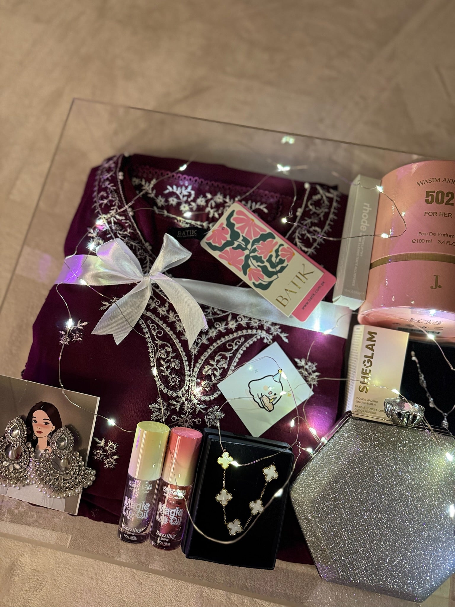 Acrylic Hamper For Her