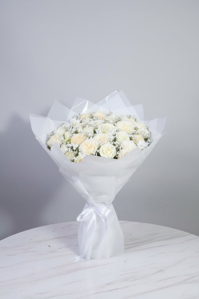 White Roses Bouquet