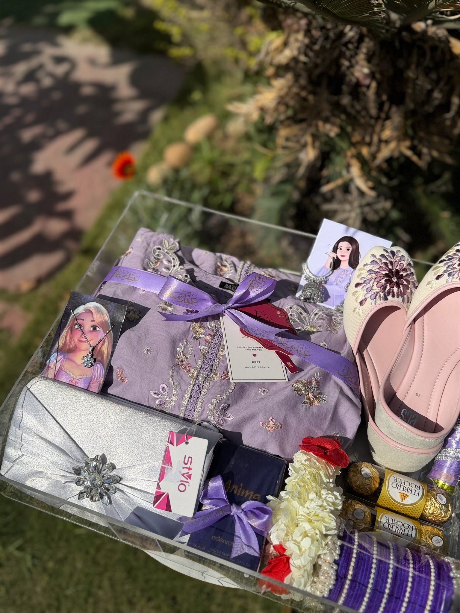 Lilac Acrylic Box For Her