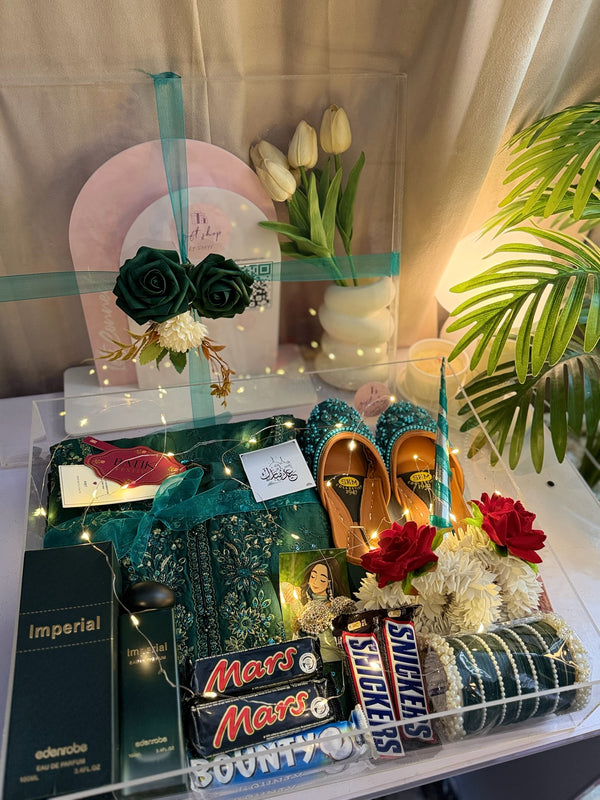 Green Premium Acrylic Hamper