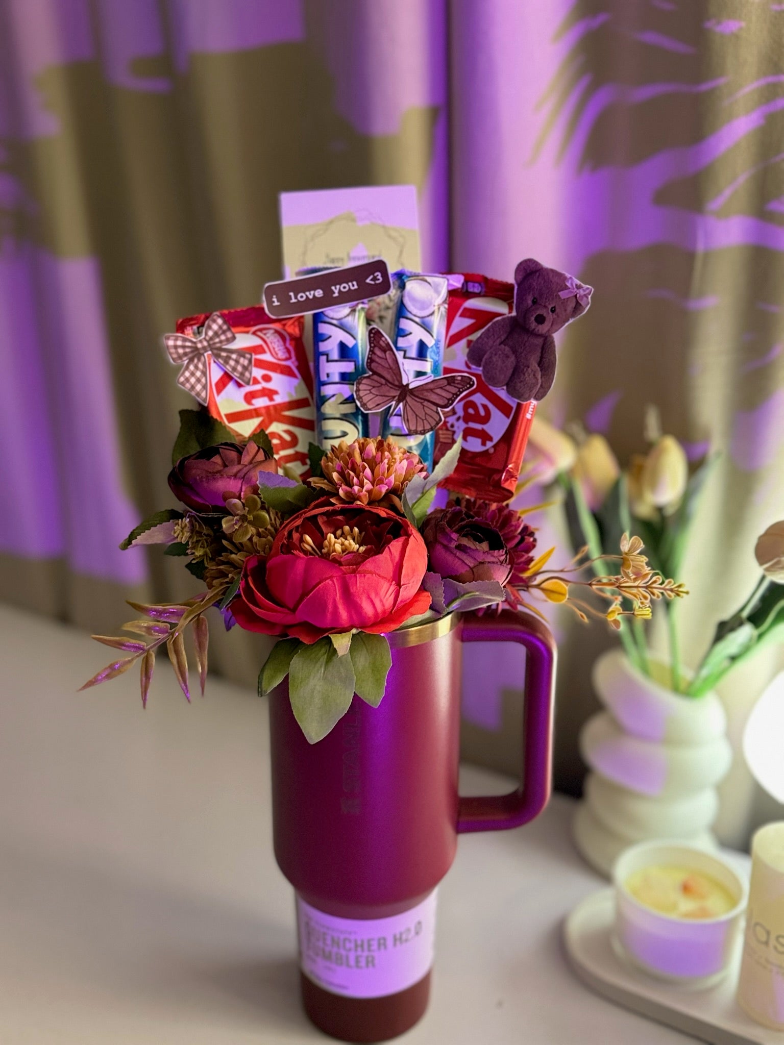 Maroon Stanley Bouquet