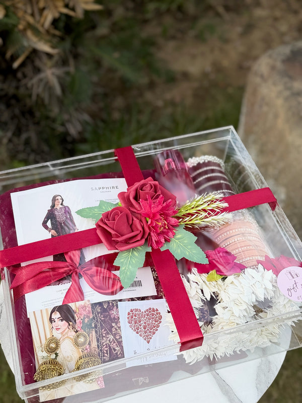 Red Themed Acrylic Box For Her