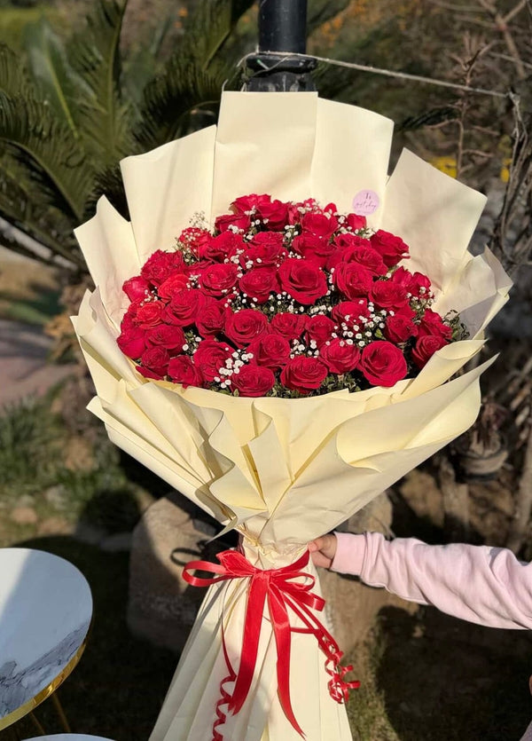 50 Roses Bouquet 3feet