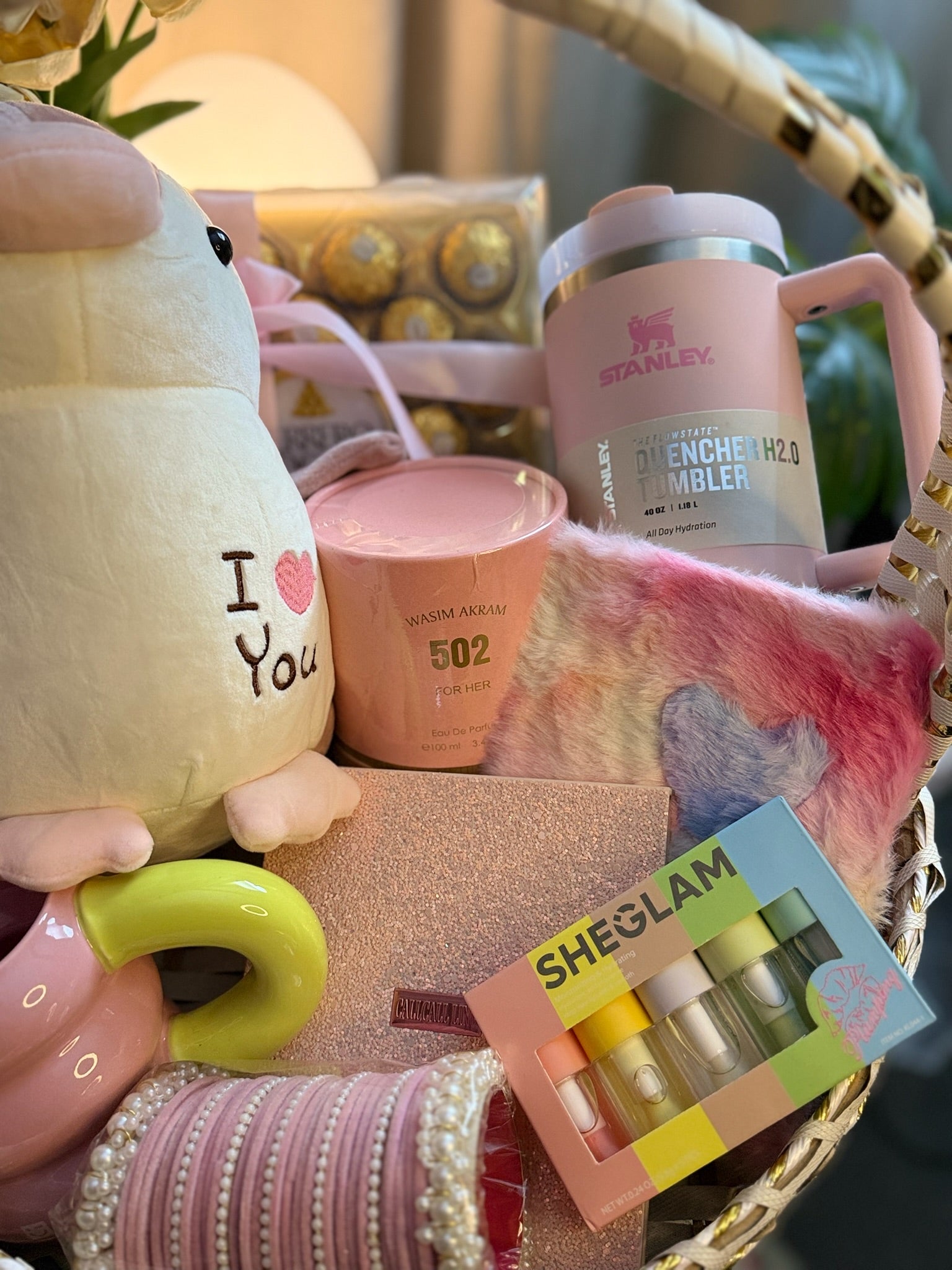 Premium Pink Basket For Her