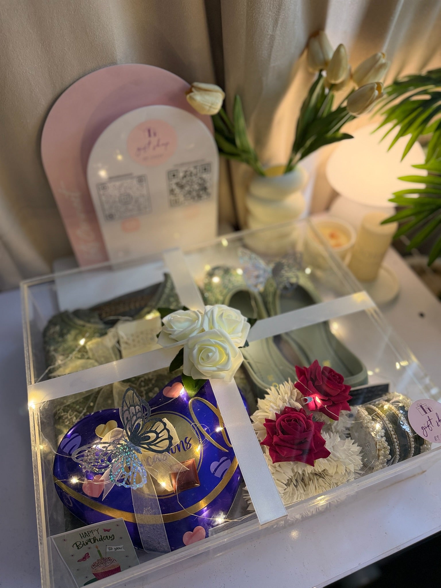 Green Acrylic Box For Her