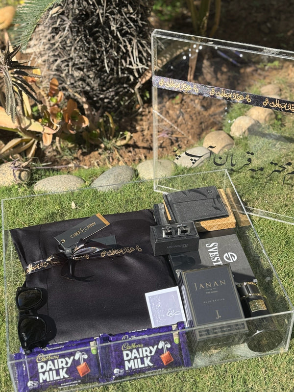 Premium Black Acrylic Box For Him