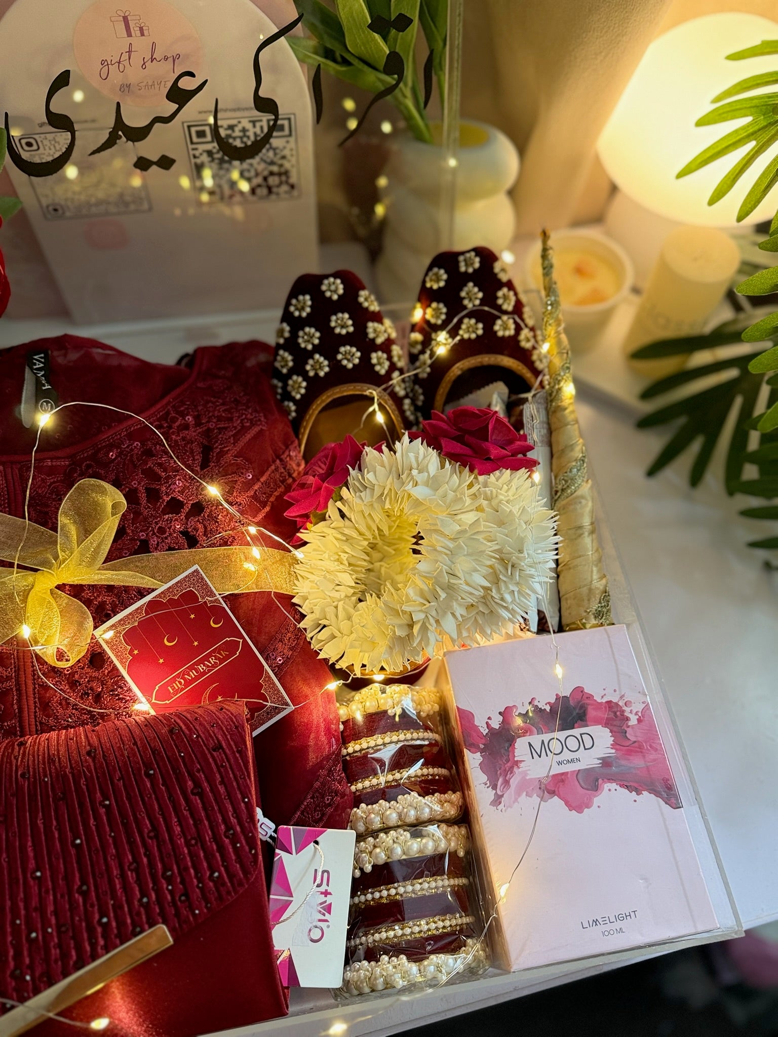 Maroon Acrylic Hamper